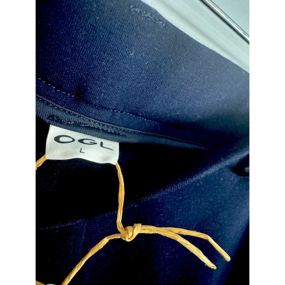 OGL Move Navy Wide Leg Pants NWT Size Large High Waist Stretch Work Casual - Picture 8 of 8